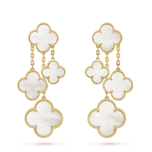 18k Van Cleef & Arpels Magic Alhambra Four Motifs Earrings