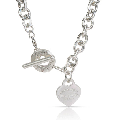 18K T Heart Tag Necklace