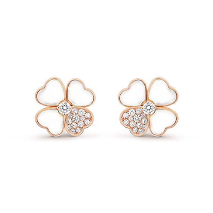 Boucles d'oreilles moyennes Cosmos 18 carats