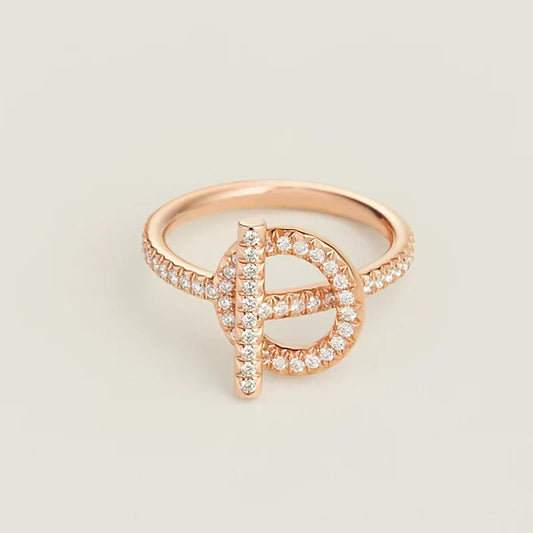 18K Hermes Echappee Diamond Ring