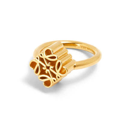 18K Anagram Single Anagram Ring