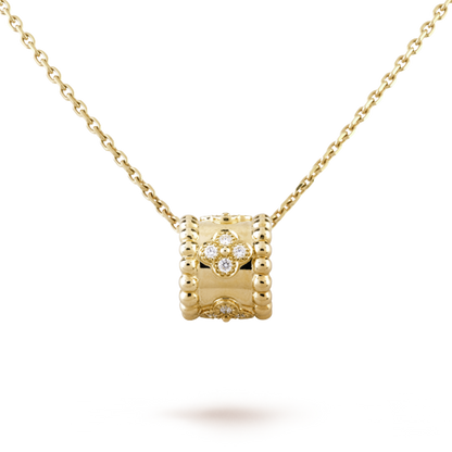 18K Van Cleef & Arpels Perlée Clovers Pendant Necklace