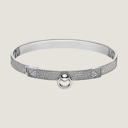 Bracelet H en diamant Collier De Chien 18 carats