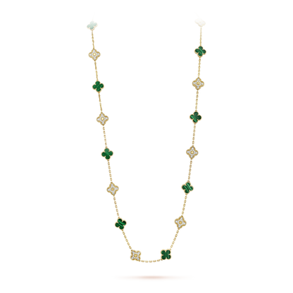 18K Vintage Alhambra 20 Motifs Long Clover Necklace