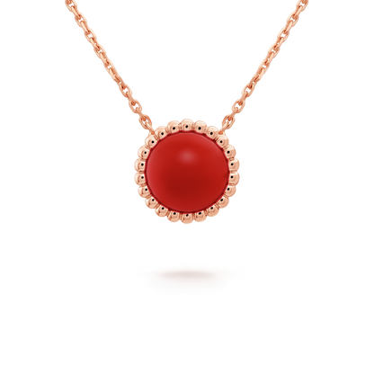 18K Van Cleef & Arpels Perlée couleurs Carnelian Necklace