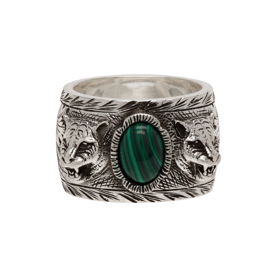 Gucci Feline Garden Green Ring