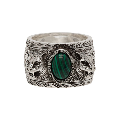 Gucci Feline Garden Green Ring