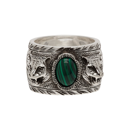 Gucci Feline Garden Green Ring