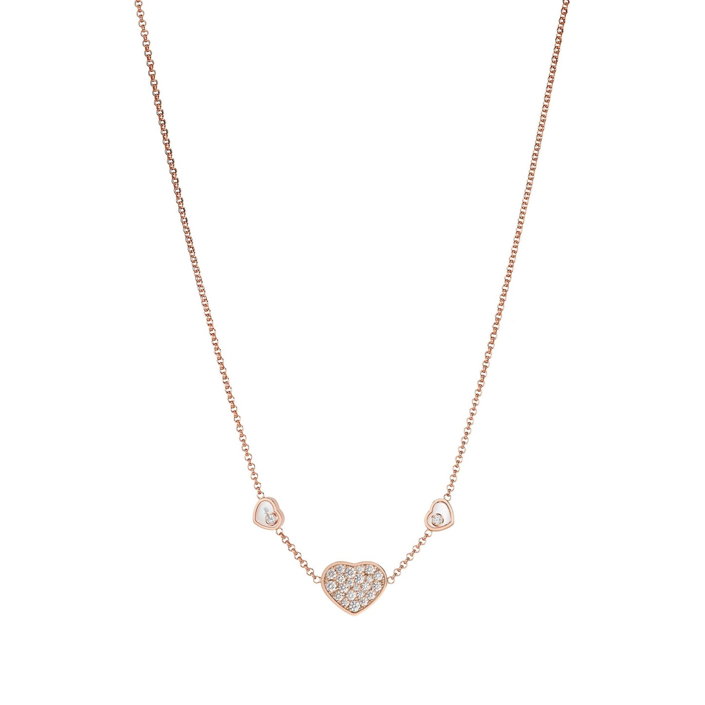 Collier diamants Happy Heart 18 carats