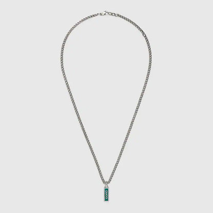 Gucci Enamel Pendant Necklace