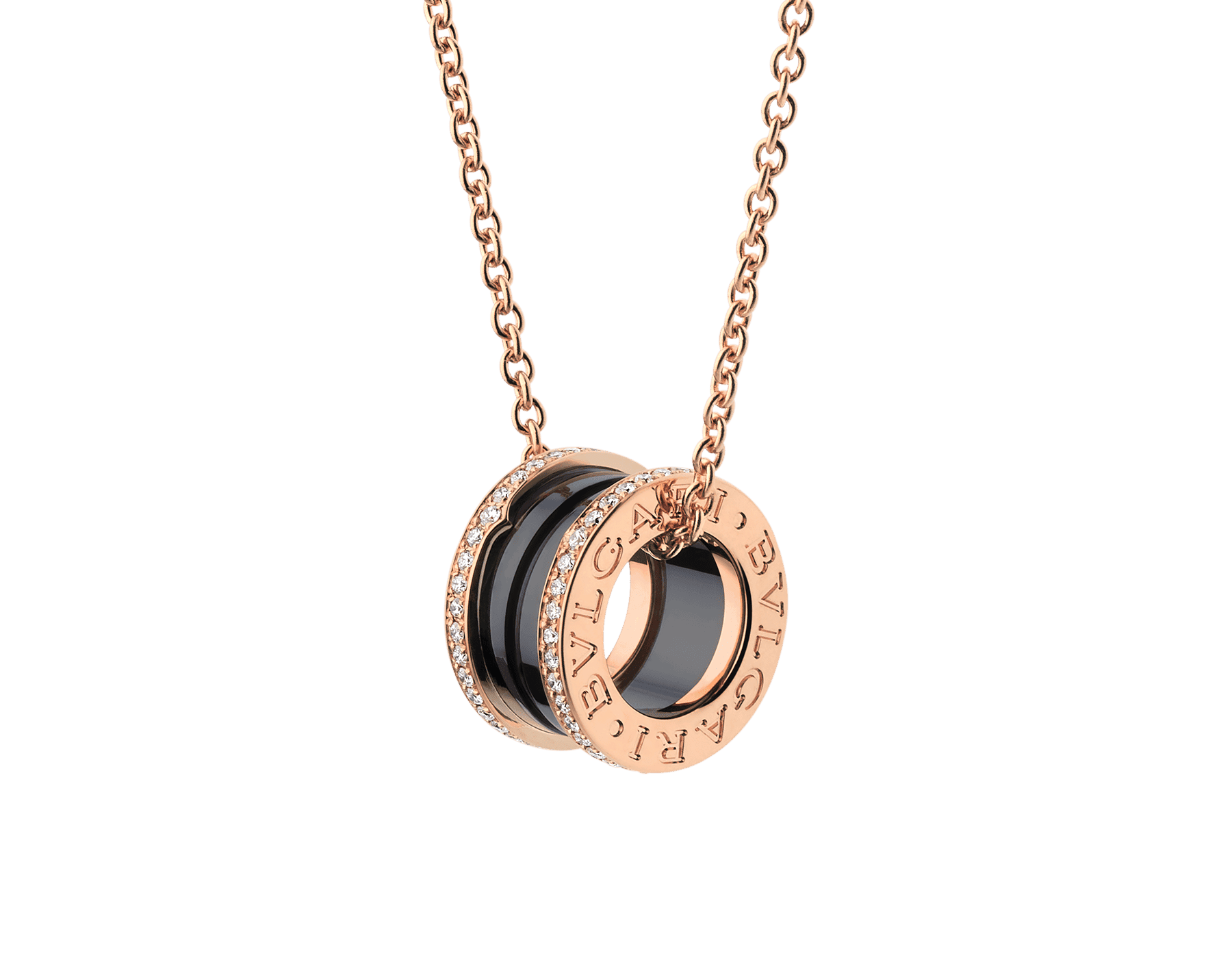 18K BVLGARI B.ZERO1 Edge Diamonds Necklace