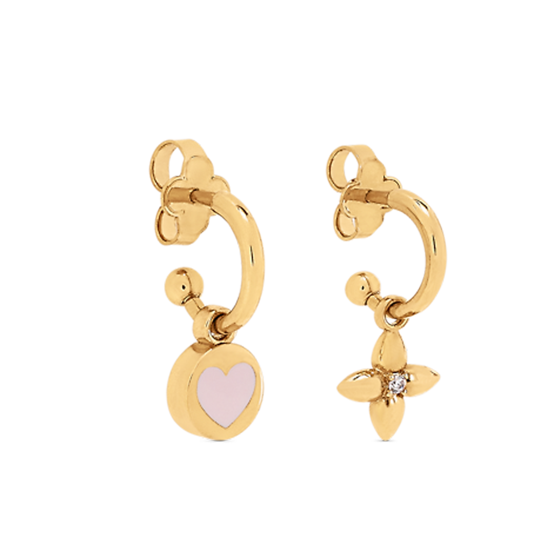 18K Louis Iconic Heart Earrings