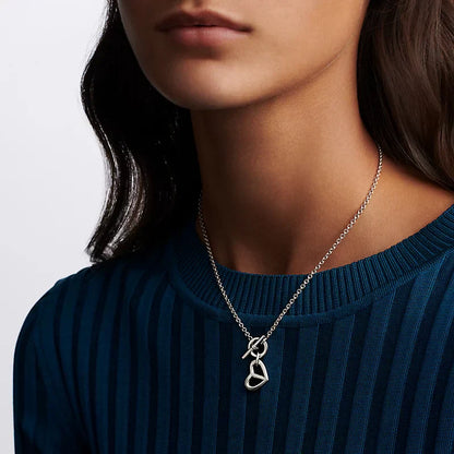 18K Cache-coeur Amulette Pendant H Necklace