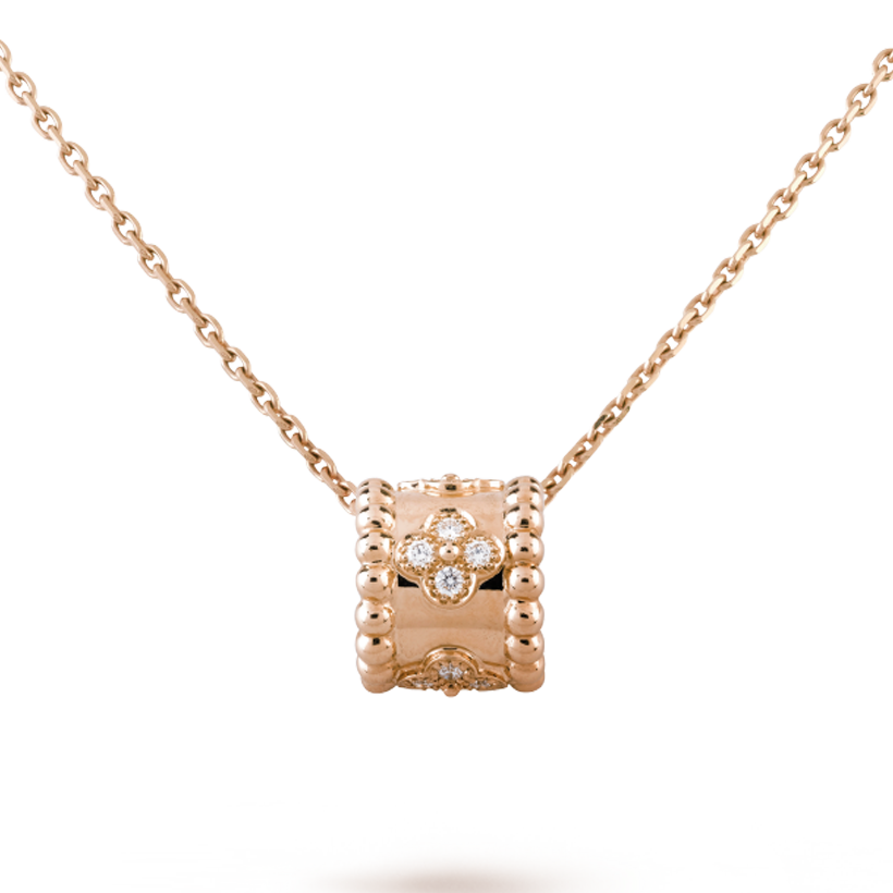 18K Van Cleef & Arpels Perlée Clovers Pendant Necklace