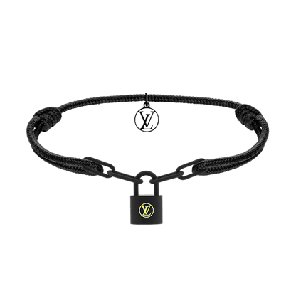 18K Louis Silver Lockit Titanium Bracelet