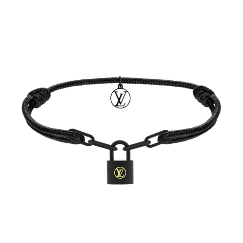 18K Louis Silver Lockit Titanium Bracelet