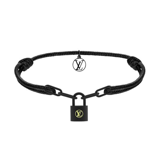 18K Louis Silver Lockit Titanium Bracelet