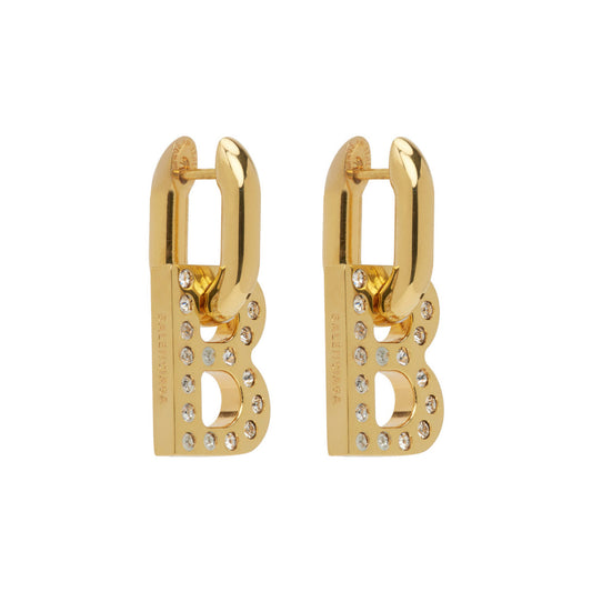 18k Balenciaga B Chain XS Earrings