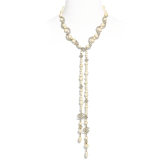 18K CC Pearl Chain Necklace