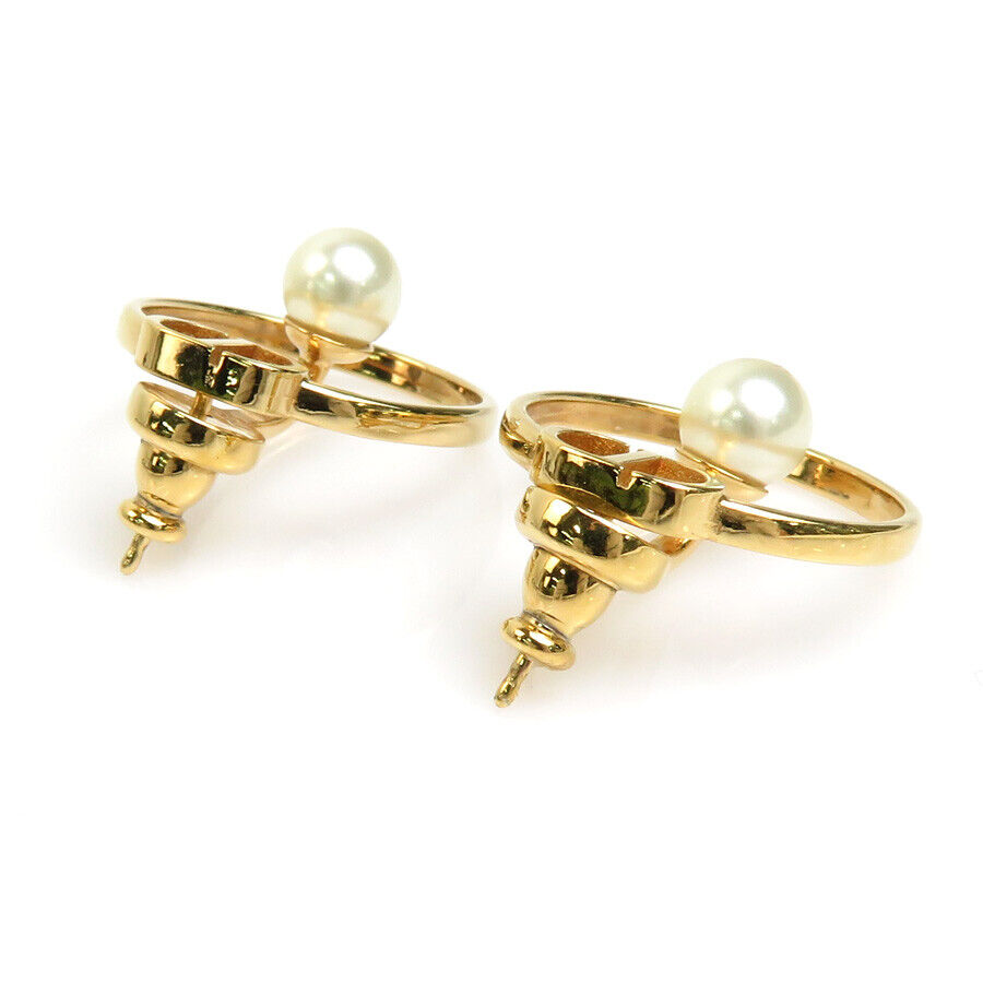 18K CD 30 Montaigne Pearl Earrings