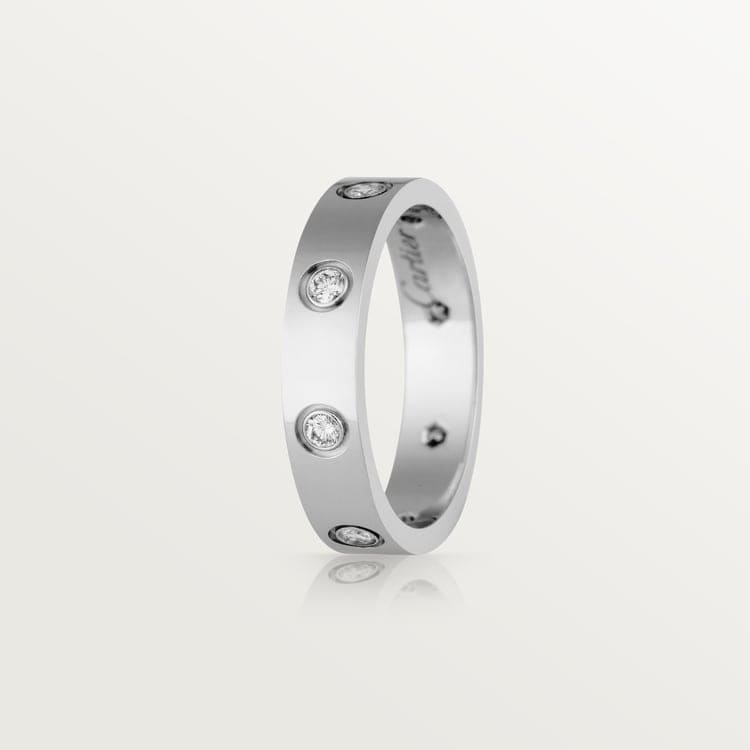18K Love Wedding Six Diamonds Ring