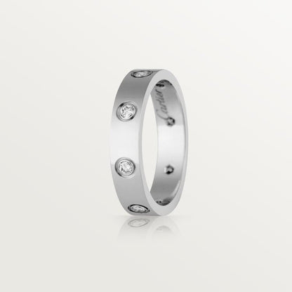 18K Love Wedding Six Diamonds Ring