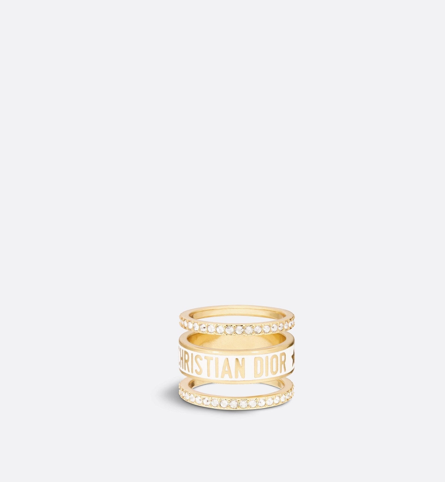 18K CD Code Ring Set