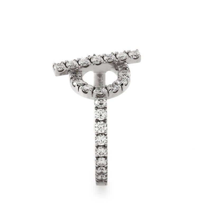 18K Finesse Diamond White Gold H Ring