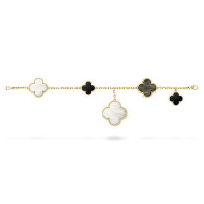 Bracelet Trèfle à Cinq Motifs Magic Alhambra 18K