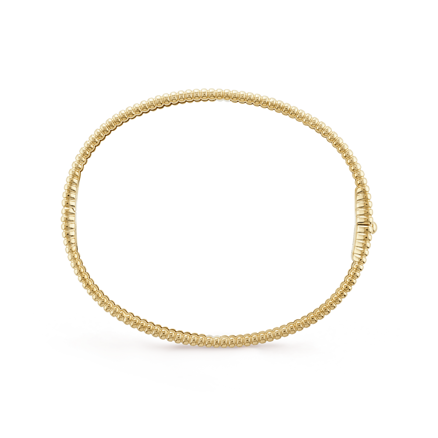 18K Yellow Gold Perlée Signature Bracelet