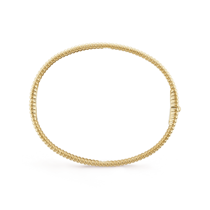 18K Yellow Gold Perlée Signature Bracelet