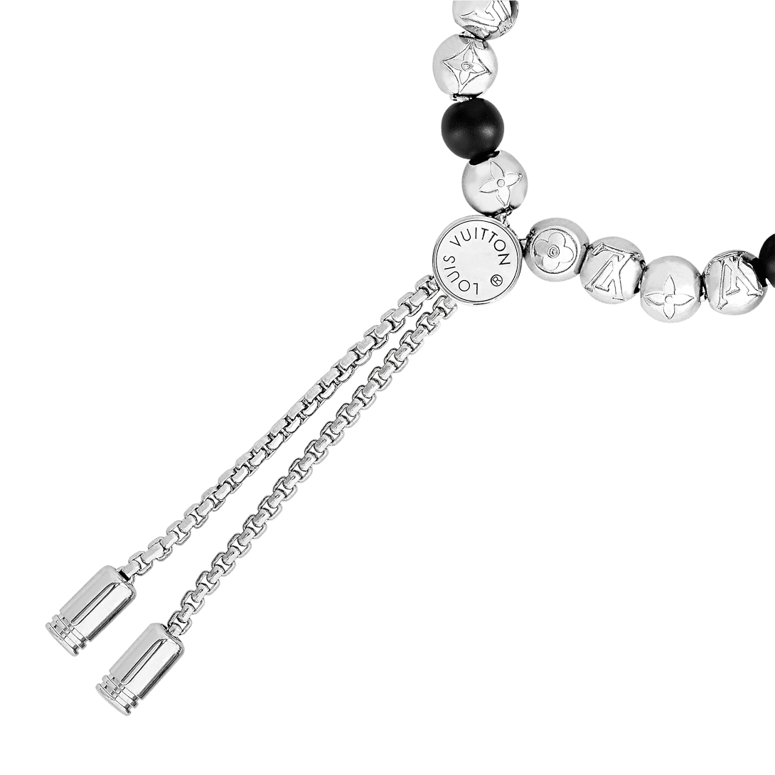 Bracelet de perles monogramme Louis 18 carats