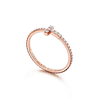 18K T Diamond Wire Ring