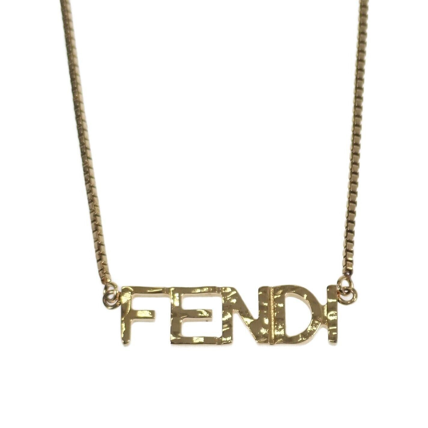 18K F Script Necklace