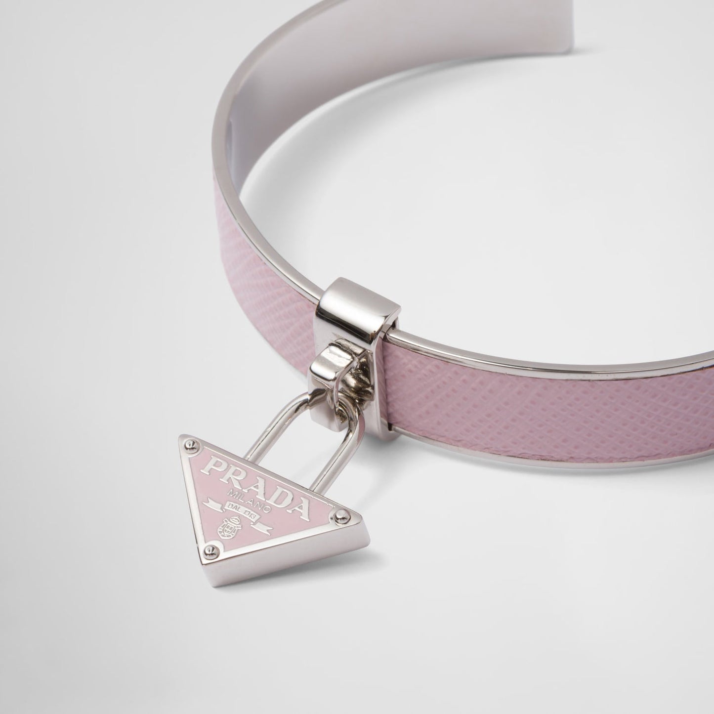 18K Pra Triangle Charm Cuff Bracelet
