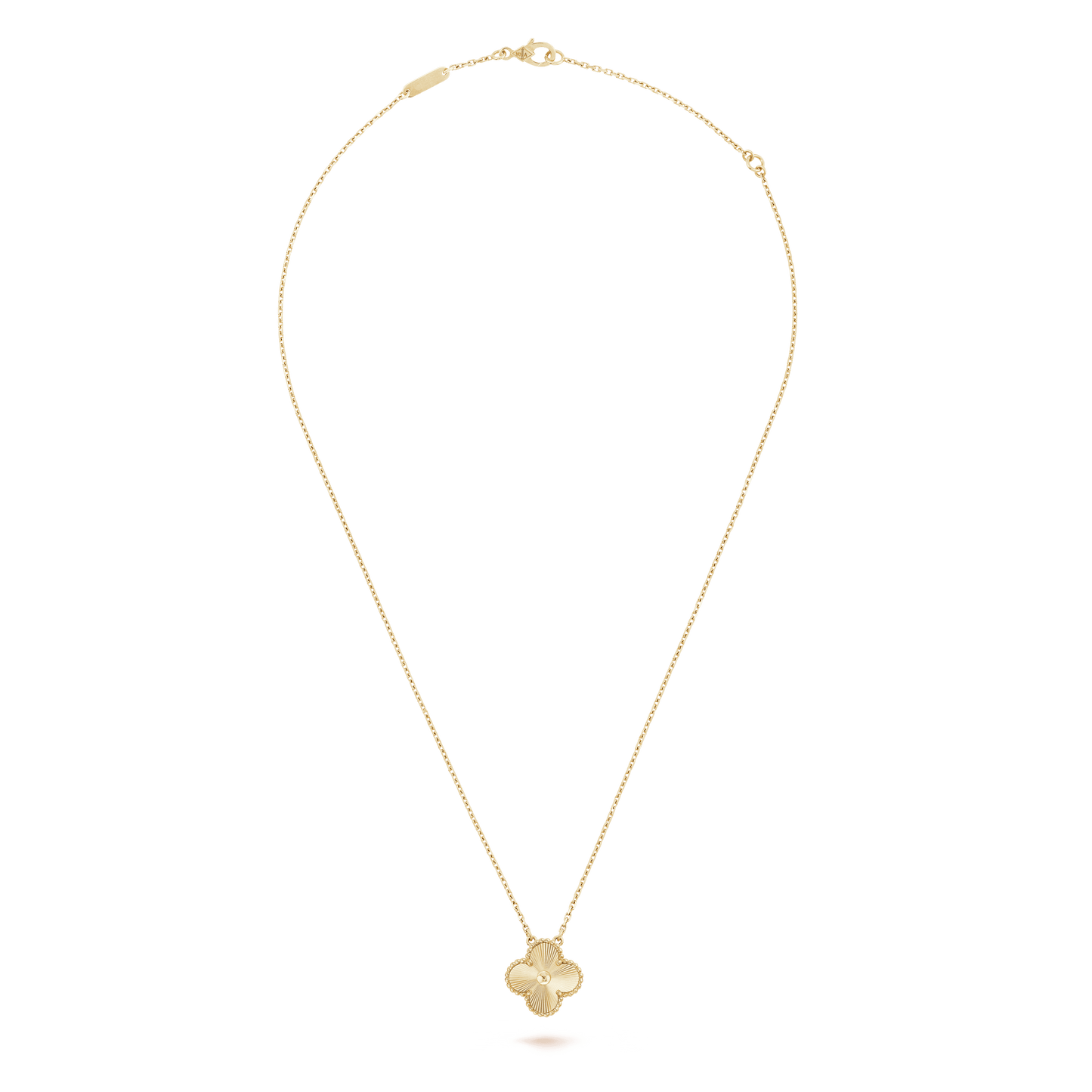 18K Vintage Alhambra Pendant Clover Necklace