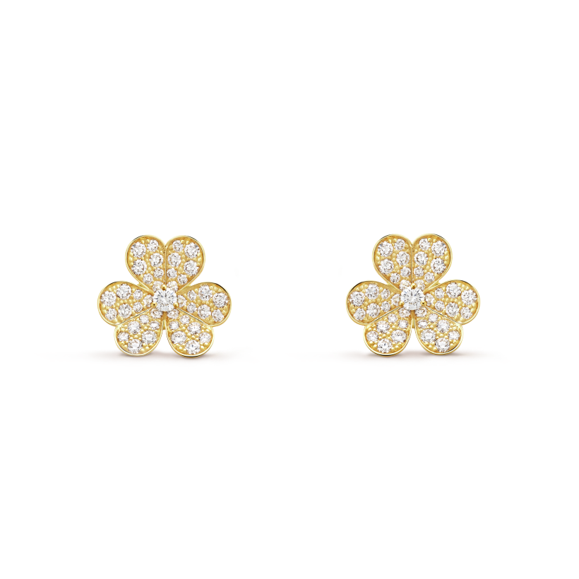 18k Van Cleef & Arpels Frivole Small Model Earrings