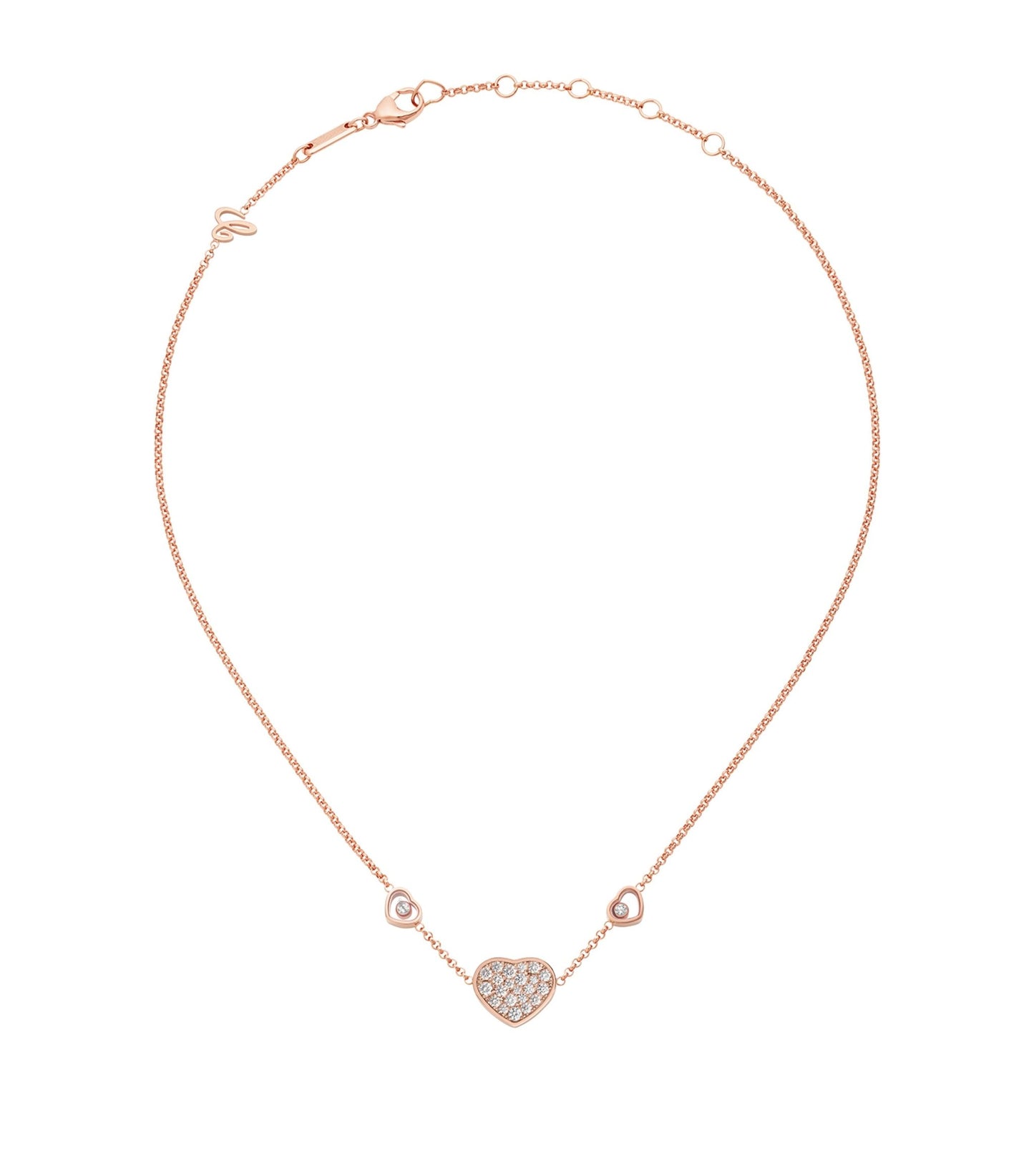 Collier diamants Happy Heart 18 carats