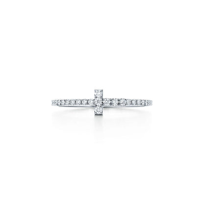 18K T Diamond Wire  Ring