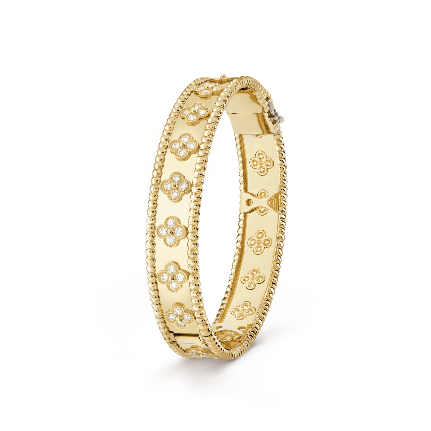 18K Yellow Gold Van Cleef & Arpels Perlée Clovers Bracelet