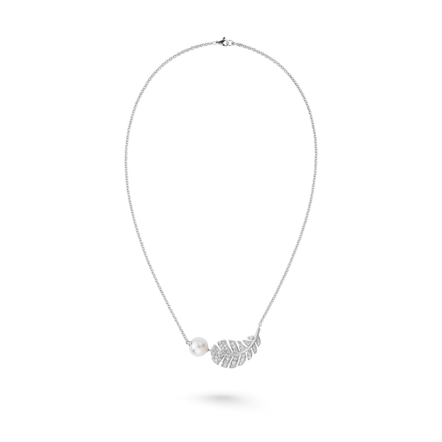 18K CC Plume De Necklace