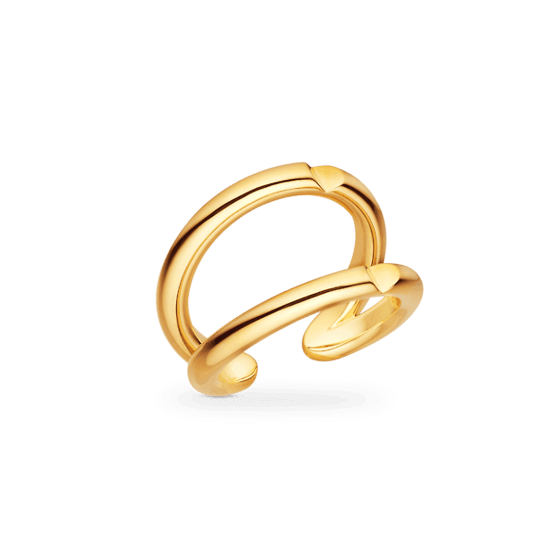 18K Louis Volt Upside Down Ring