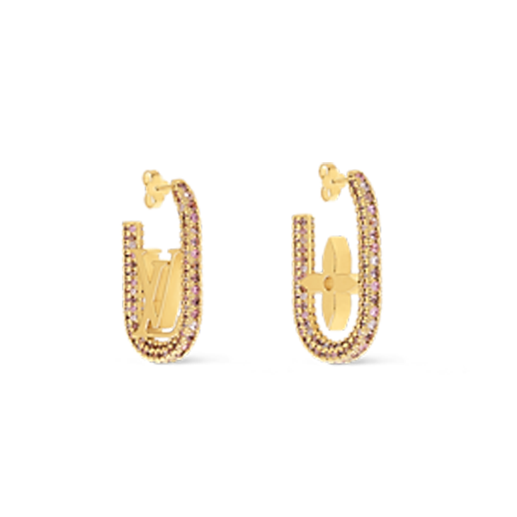 Boucles d'oreilles chaîne Louis My 18 carats