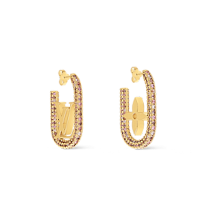 Boucles d'oreilles chaîne Louis My 18 carats