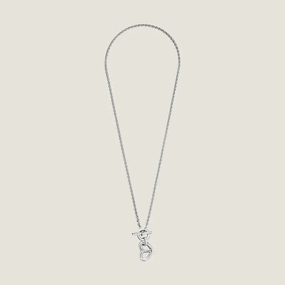 18K Cache-coeur Amulette Pendant H Necklace