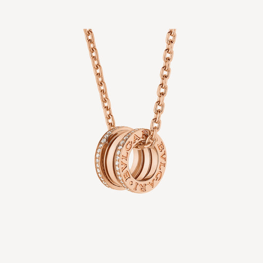 18K BVLGARI B.ZERO1 Pave Diamonds Necklace