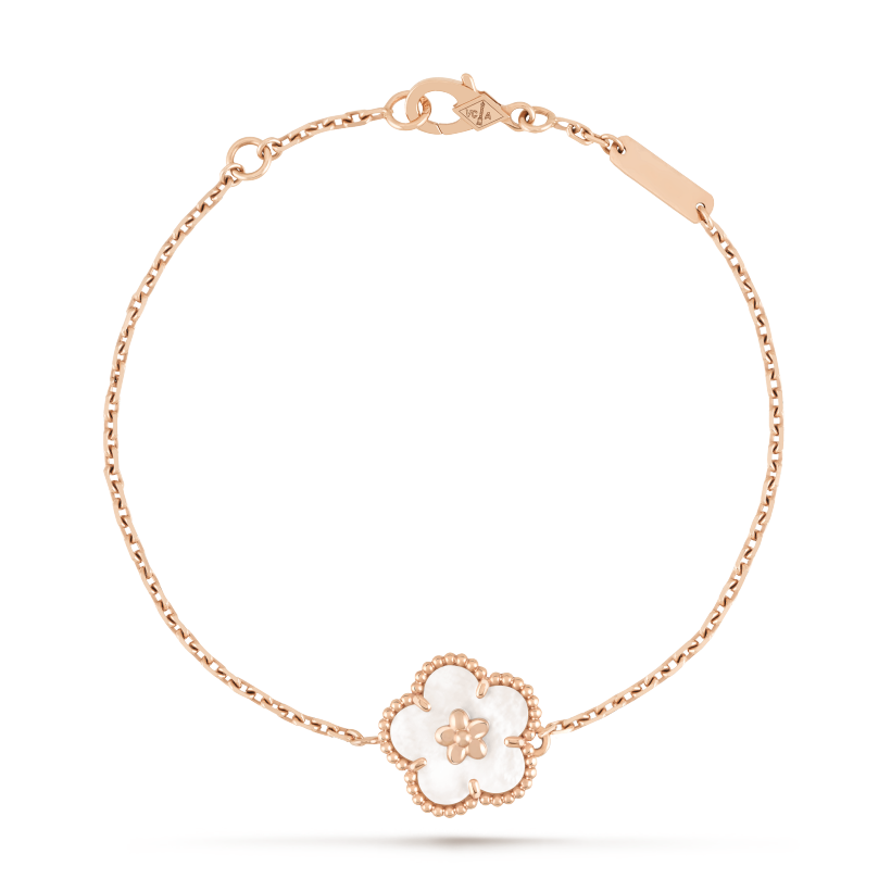 18K Van Cleef & Arpels Lucky Spring Plum Blossom Bracelet