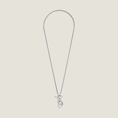 18K Cache-cœur Amulette Pendant H Necklace