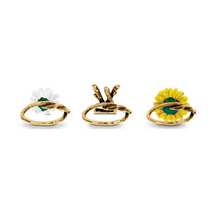 18K Louis Gardening Set of Three Rings