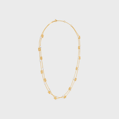 18K Triomphe Pearl Double Necklace